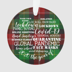 Adorno covid19 2020 el año del aislamiento de las mascari