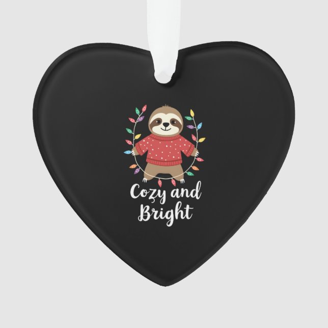 Adorno Cozy And Bright Sloth Christmas Lights (3) (Anverso)