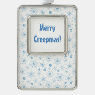 Adorno Cráneo alarmista Creepmas Navidades Copos de nieve