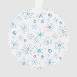 Adorno Cráneo alarmista Creepmas Navidades Copos de nieve