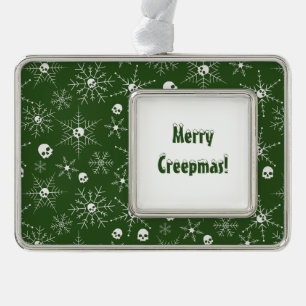 Adorno Cráneo espeluznante Creepmas Navidades Copos de ni