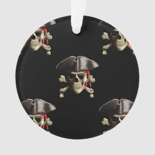 Adorno Cráneo y gorra del pirata