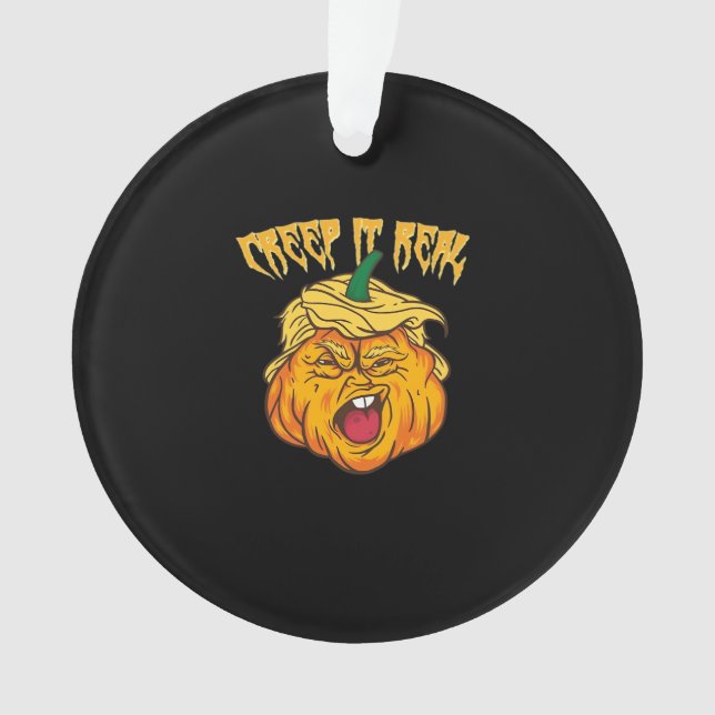 Adorno Crazy Halloween Calabaza Ropa de Trumpkin (Anverso)