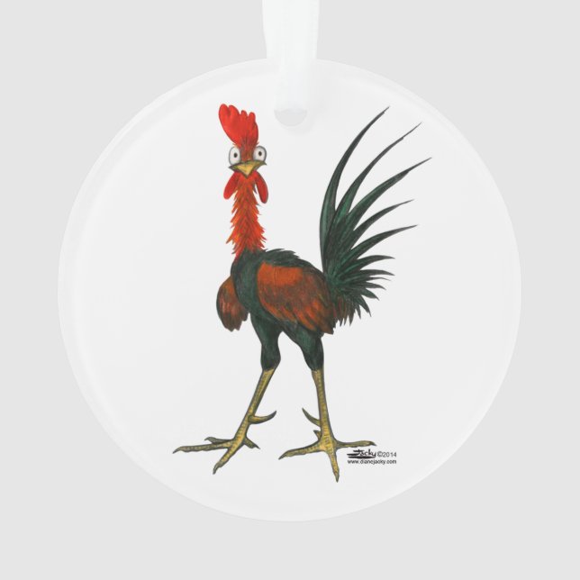 Adorno Crazy Rooster (Reverso)