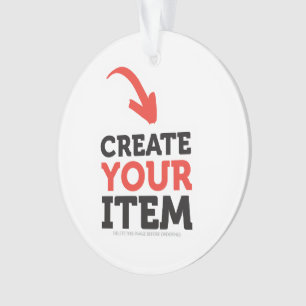Adorno CREA-TU-PROPIO diseño de Navidad personalizado de