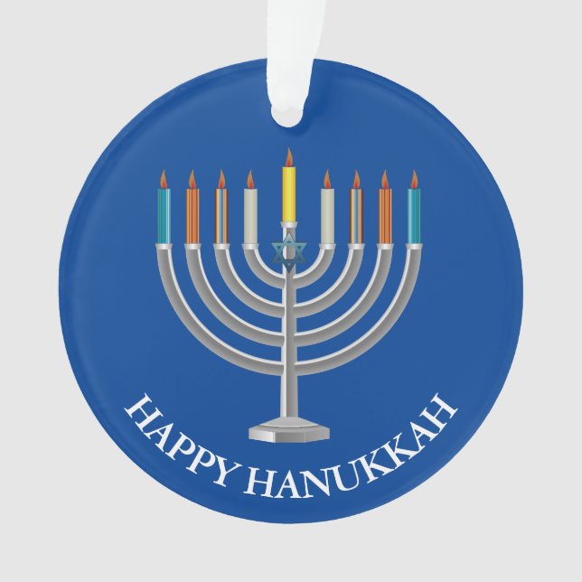 Adorno Crea tu propio Hanukkah Menorah (Anverso)
