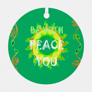 Adorno Crea tu propio, ten un buen día para que la paz es