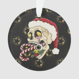 Adorno Creepmas Santa Skull