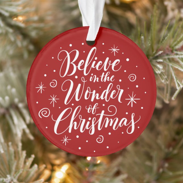 Adorno Creer en la maravilla de los Navidades dando vuelt (Árbol)