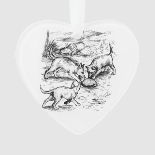 Adorno Crías de Coyote (Anverso)