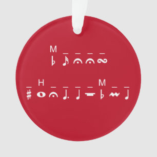 Adorno Criptograma navideño