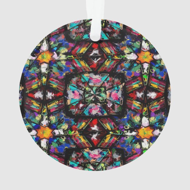 Adorno Cristal manchado ecuatoriano (Reverso)