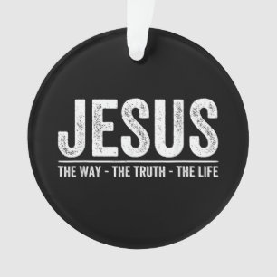 Adorno Cristo Jesús El Camino. La Verdad. La Vida Bendita