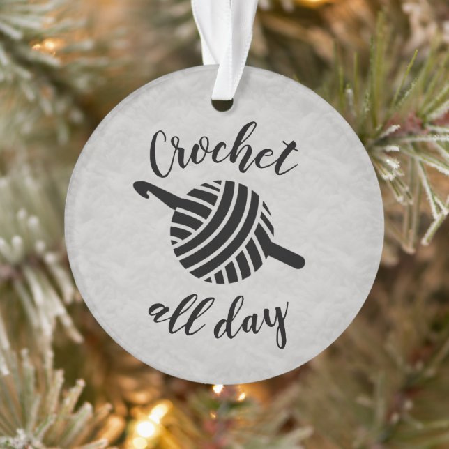 Adorno Crochet All Day ・ Yarn Ball & Hook Crafaker (Árbol)