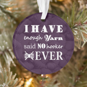 Adorno Crochet - Yarn Hoarder Crafts Oscuro