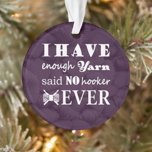 Adorno Crochet - Yarn Hoarder Crafts Oscuro (Árbol)