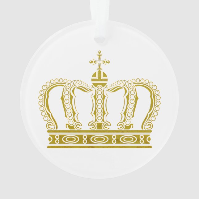Adorno Crown dorado + tus ideas (Reverso)