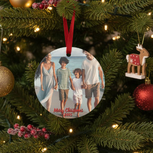 Adorno Crucero de Navidad personalizado con foto