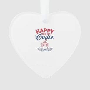 Adorno Crucero Feliz 4 de Julio Diseño Patriótico de Barc