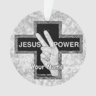 Adorno Cruz cristiana del poder de Jesús