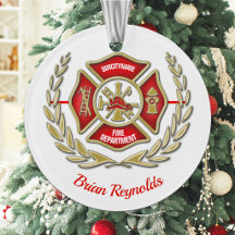 Cruz de Malta Bombero Personalizado