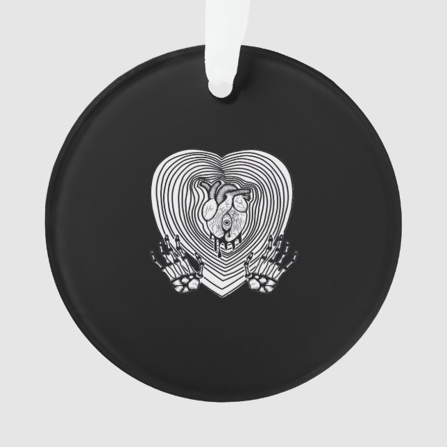 Adorno Crying Heart Classic - Skeleton Hands Heart (Anverso)