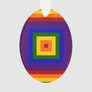 Adorno Cuadrados de arcoiris