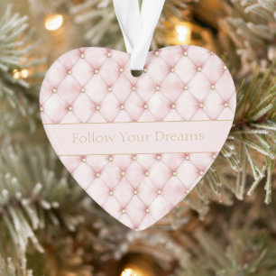 Adorno Cuadrados de oro rosa bonito de Navidad