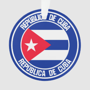 Adorno Cuba redonda Emblema