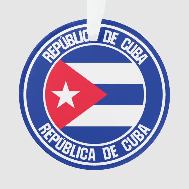 Adorno Cuba redonda Emblema (Anverso)