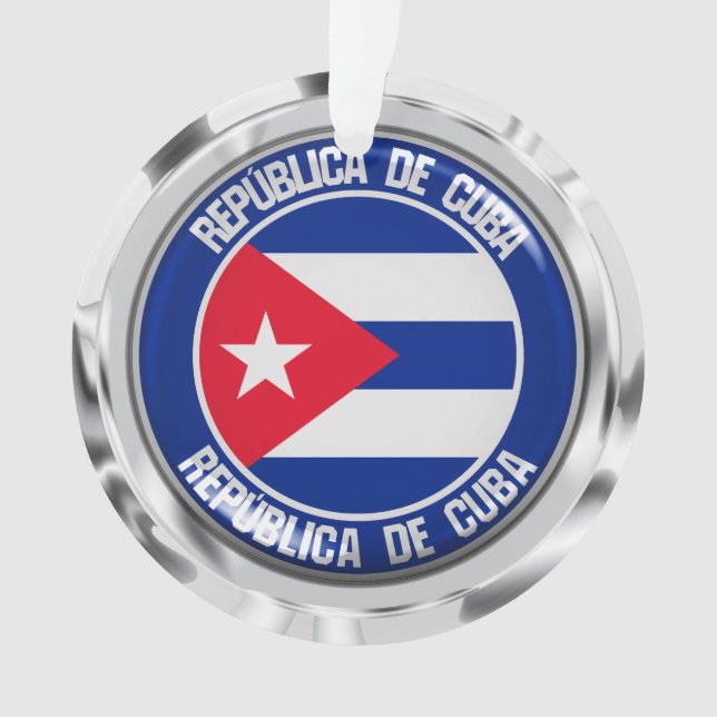 Adorno Cuba redonda Emblema (Anverso)