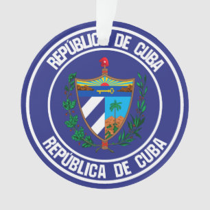 Adorno Cuba redonda Emblema