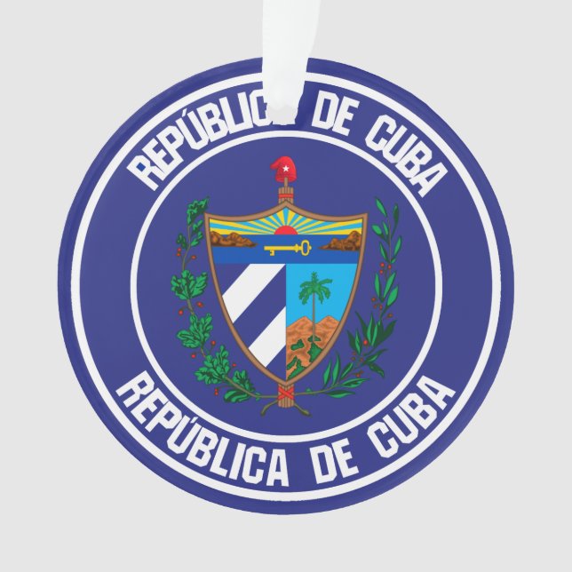Adorno Cuba redonda Emblema (Anverso)