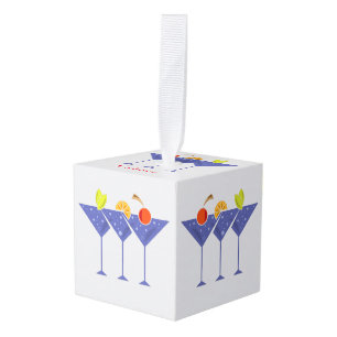 Adorno Cúbico 3 Martini Cocktails Thunder_Cove