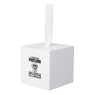 Adorno Cúbico Abrazo mi Poochon para no asfixiar a la gente Perr