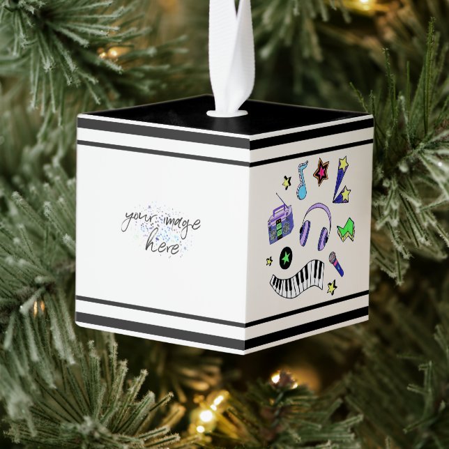 Adorno Cúbico Activar la música (Árbol)