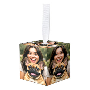 Adorno Cúbico Agregar foto personalizada de Bulldog Francés