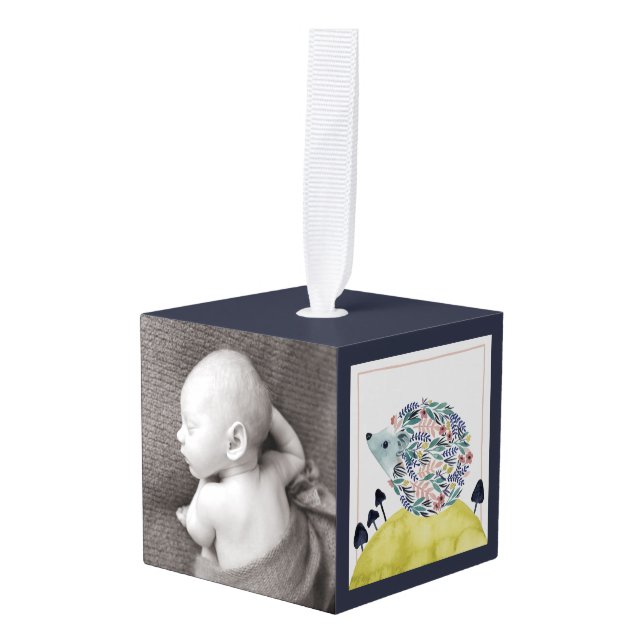 Adorno Cúbico Amigos de Clementine | Hog de borde de arte popula (Anverso en perspectiva)