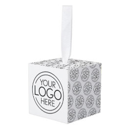 Adorno Cúbico Añadir el logotipo corporativo moderno Minimalista