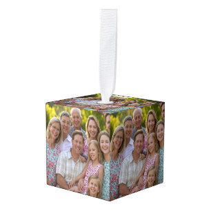 Adorno Cúbico Añadir Personalizar de fotografía de Reunión Famil