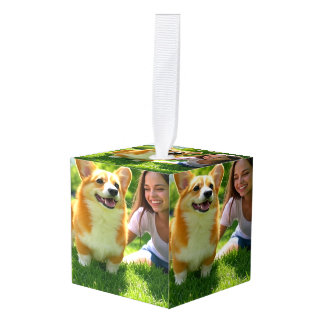 Adorno Cúbico Añadir Personalizar Mascota de foto personalizada