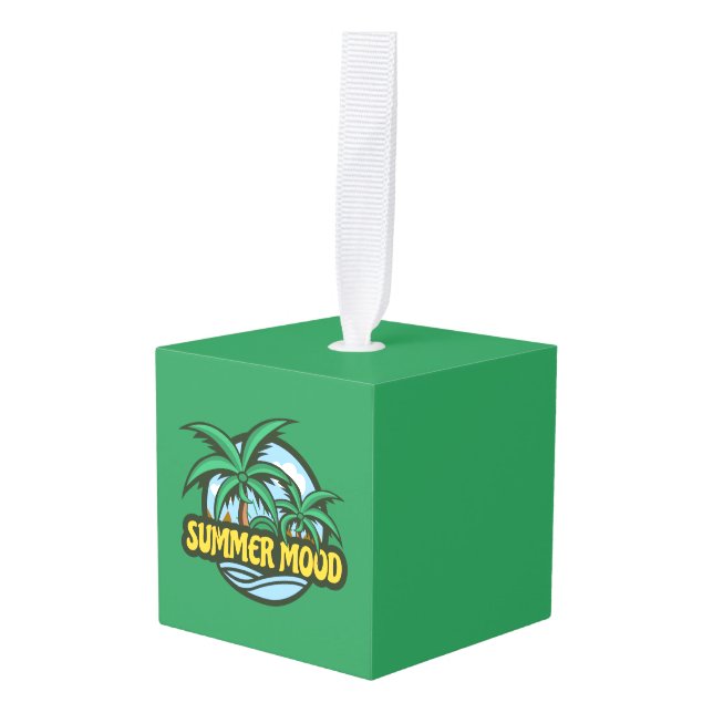 Adorno Cúbico Ánimo de verano (Anverso en perspectiva)