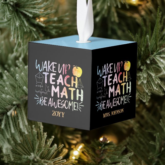 Adorno Cúbico Apreciación del profesor de matemáticas - Sean aso (Árbol)