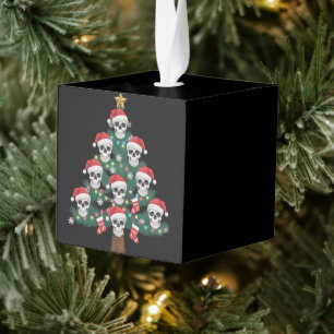Adorno Cúbico Árbol de Navidad Calavera Pijama Esqueleto Genial 