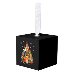 Adorno Cúbico Árbol de Navidad Pollo enciende divertidas navidad