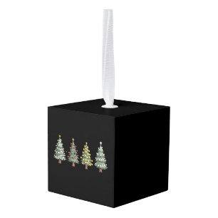 Adorno Cúbico Árbol de Navidad Regalo de Vacaciones Invierno