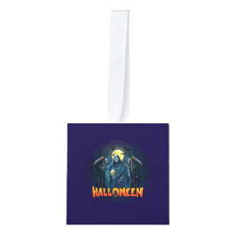 Adorno Cúbico Asustada Noche de Skeleton Halloween, mi estado de