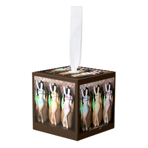 Adorno Cúbico Bailarines hula hawaianos Thunder_Cove