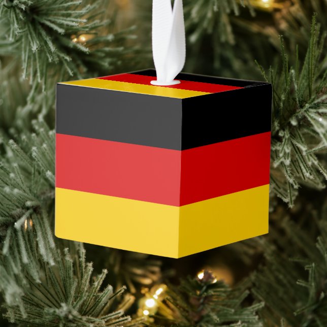 Adorno Cúbico Bandera de Alemania (Árbol)