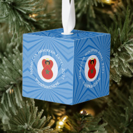 Adorno Cúbico Bandera de Angel Hanukkah marroquí personalizada